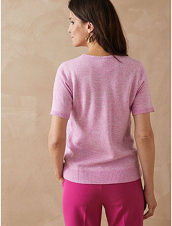 Pull encolure ronde manches courtes - DAXON