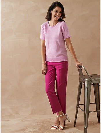 Pull encolure ronde manches courtes - DAXON