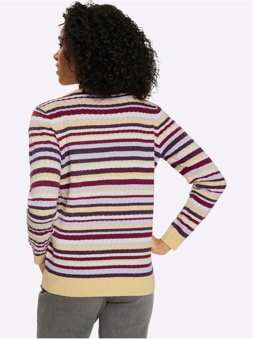 Pull Encolure Ronde Motif Torsadé Sportif - Taille Standard - Moda Vilona - Kiabi Pull Encolure Ronde Motif Torsadé Sportif - Taille Standard - Moda Vilona - Kiabi