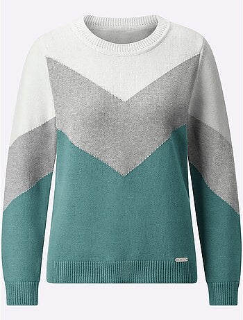 Pull encolure ronde pur coton - taille standard - witt