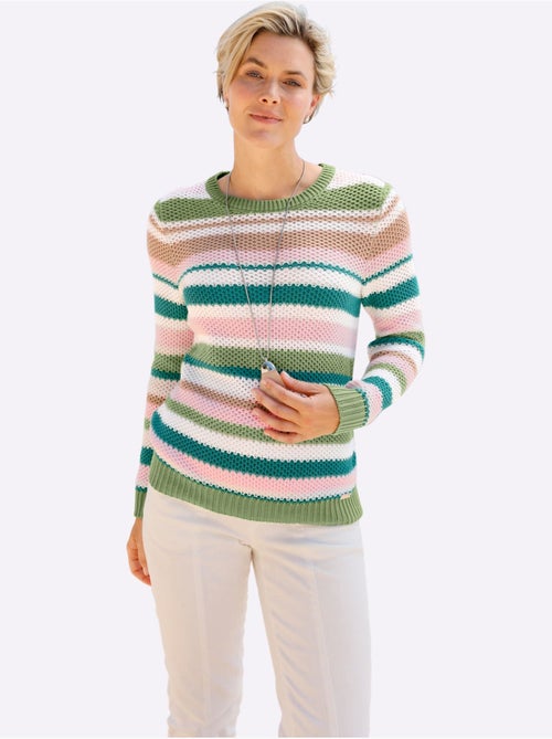 Pull Encolure Ronde Pur Coton - Taille Standard - Witt - Kiabi