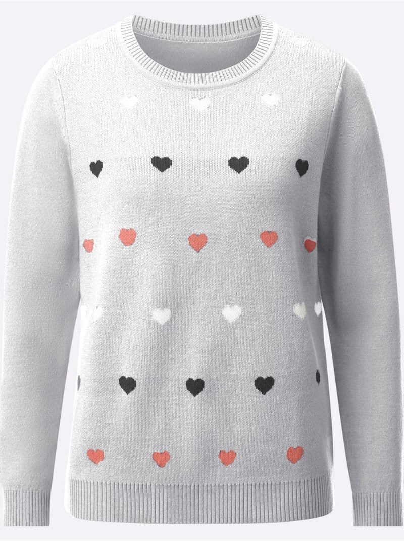 Pull Encolure Ronde Qualité Tricot Fin - Taille Standard - Witt Ecru - Kiabi