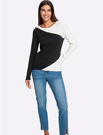 Pull Encolure Ronde Qualité Viscose Douce - Taille Standard - Helline
