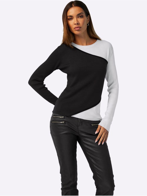 Pull Encolure Ronde Qualité Viscose Douce - Taille Standard - helline - Kiabi