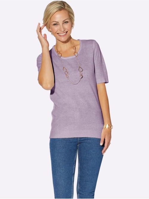 Pull encolure ronde superbe bouclé - taille standard - witt - Kiabi