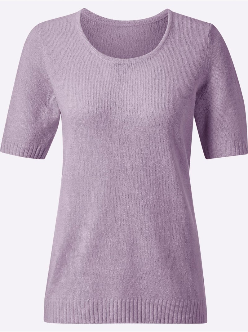 Pull encolure ronde superbe bouclé - taille standard - witt Parme - Kiabi