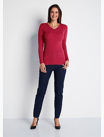 Pull encolure tunisienne avec laine mérinos - afibel