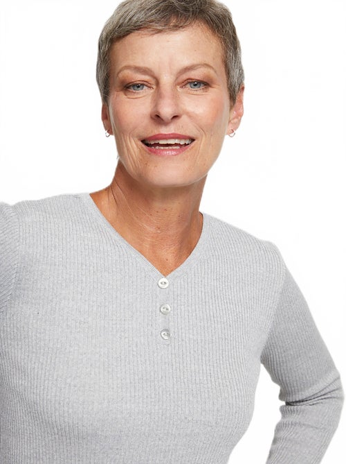 Pull encolure tunisienne avec laine mérinos - Afibel - Kiabi