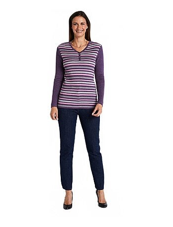 Pull encolure tunisienne avec laine mérinos - Afibel