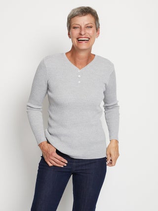 Pull encolure tunisienne avec laine mérinos