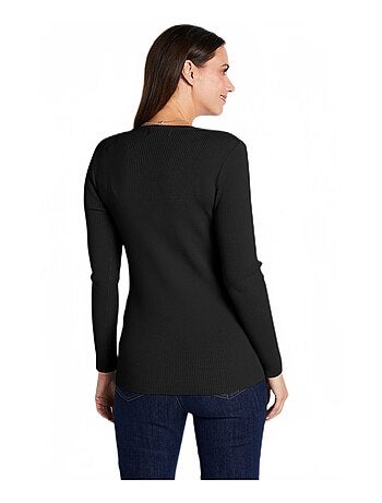 Pull encolure tunisienne avec laine mérinos