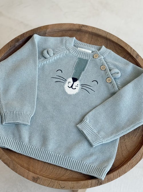 Pull enfant en tricot Oscar - Kiabi