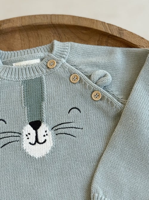Pull enfant en tricot Oscar - Kiabi