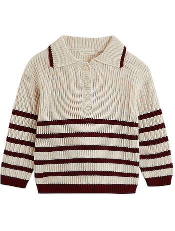 Pull enfant en tricot pistache