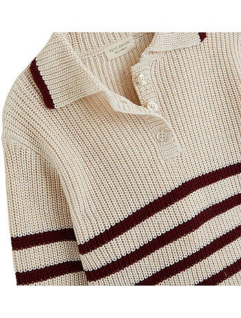 Pull enfant en tricot pistache