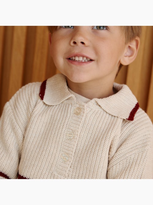 Pull enfant en tricot pistache - Kiabi