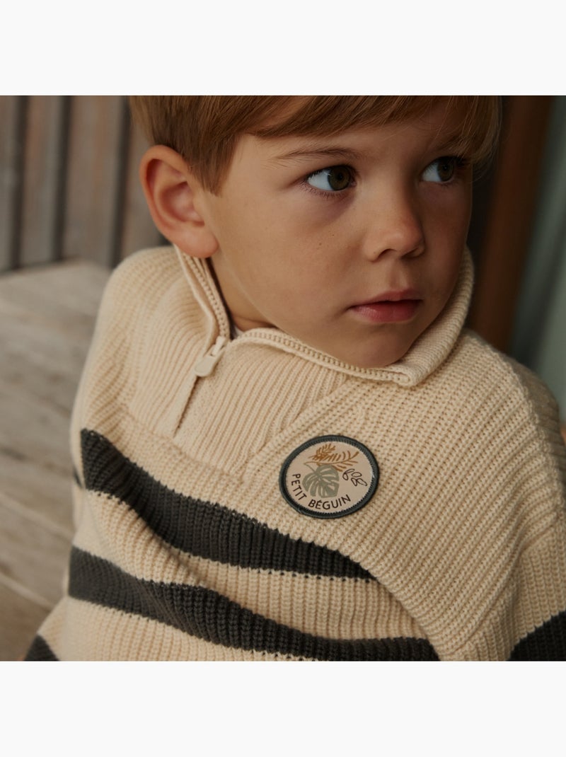 Pull enfant en tricot ubatuba Vert - Kiabi
