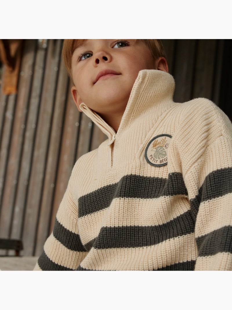 Pull enfant en tricot ubatuba Vert - Kiabi