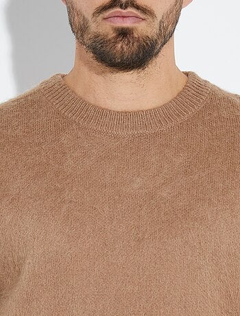 Pull épais chaud avec laine et col rond - AFIBEL