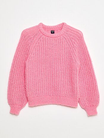 Pull épais en maille unie