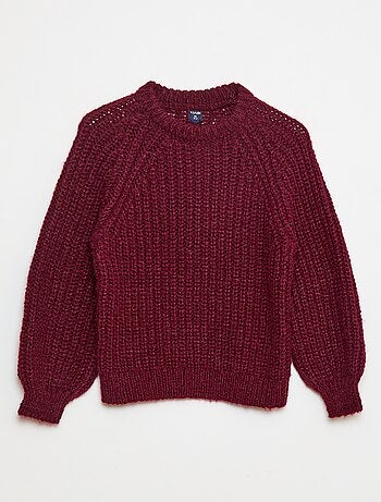 Pull épais en maille unie