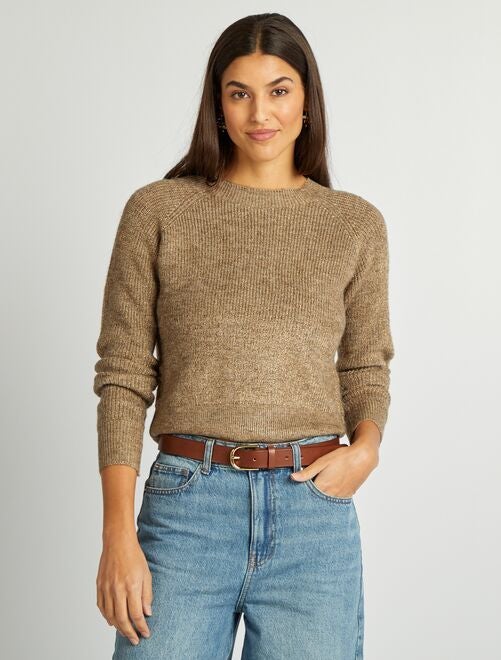 Pull épais maille fantaisie - Kiabi