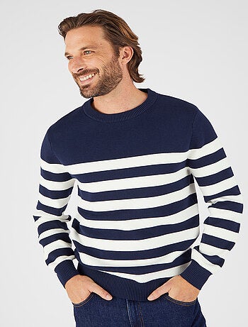 Pull esprit marinière - Damart