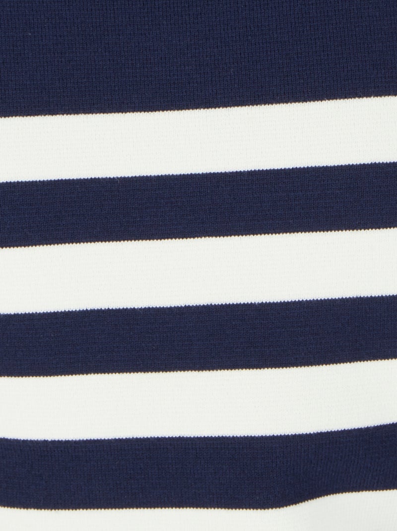 Pull esprit marinière - Damart Bleu marine - Kiabi