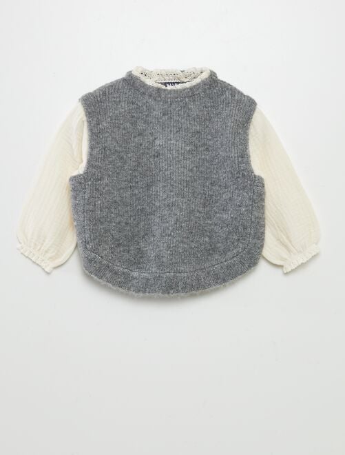 Pull et blouse 2 en 1 - Kiabi