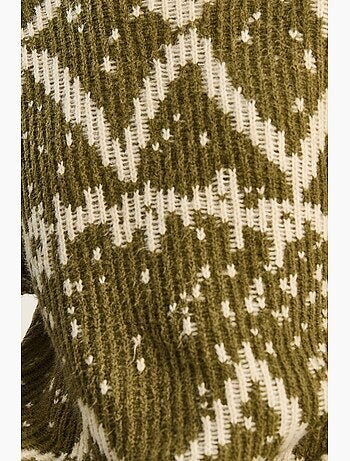 Pull ethnique oversize en maille lucci
