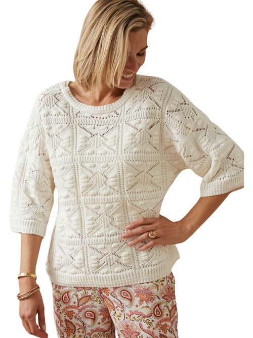 Pull façon crochet - DAXON - Kiabi