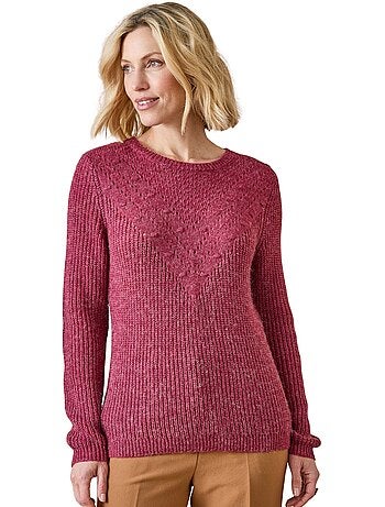 Pull fantaisie avec laine et alpaga - DAXON