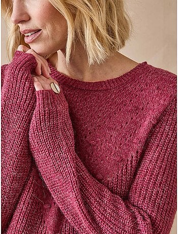 Pull fantaisie avec laine et alpaga - DAXON