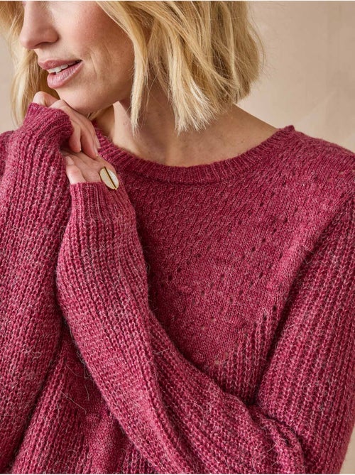 Pull fantaisie avec laine et alpaga - DAXON - Kiabi