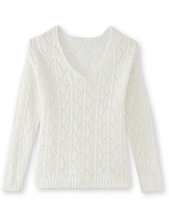 Pull fantaisie avec mohair et laine - DAXON