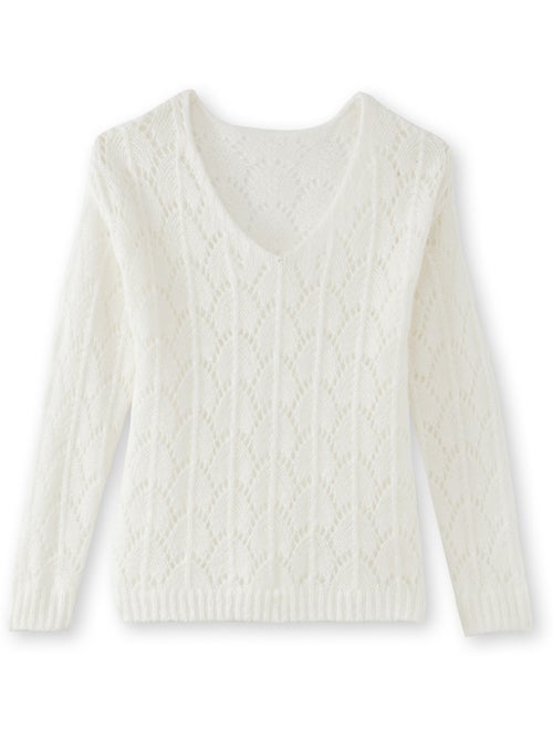 Pull fantaisie avec mohair et laine - DAXON - Kiabi