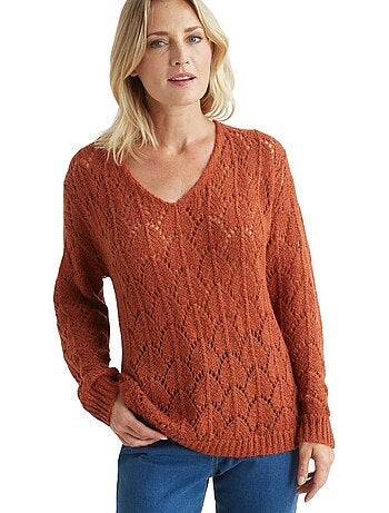 Pull fantaisie avec mohair et laine - DAXON