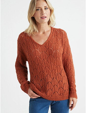 Pull fantaisie avec mohair et laine - DAXON