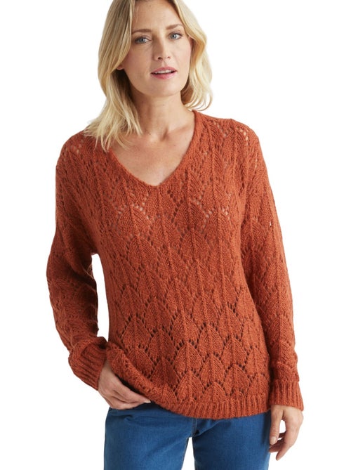 Pull fantaisie avec mohair et laine - DAXON - Kiabi