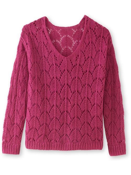 Pull fantaisie avec mohair et laine - DAXON - Kiabi