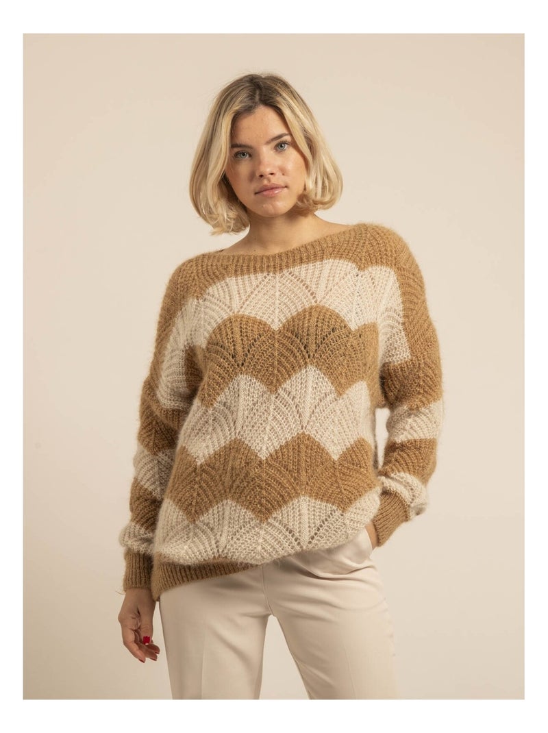 Pull fantasie KAMRONE Beige - Kiabi