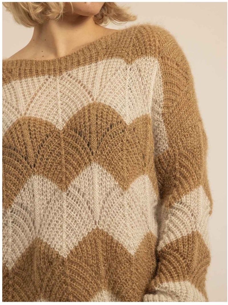 Pull fantasie KAMRONE Beige - Kiabi