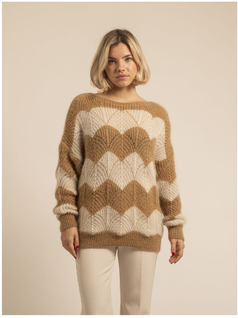 Pull fantasie KAMRONE Beige - Kiabi