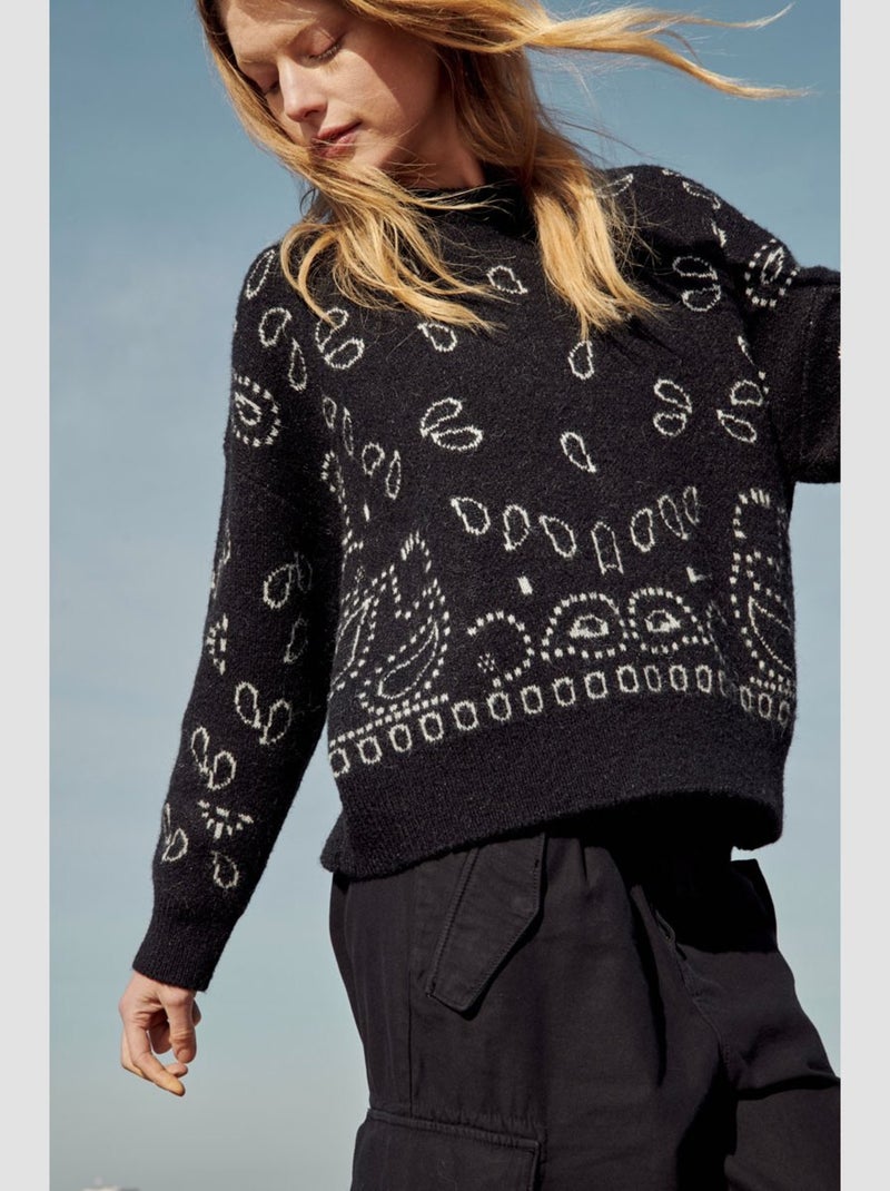 Pull FARIT 'Le Temps Des Cerises' Noir - Kiabi
