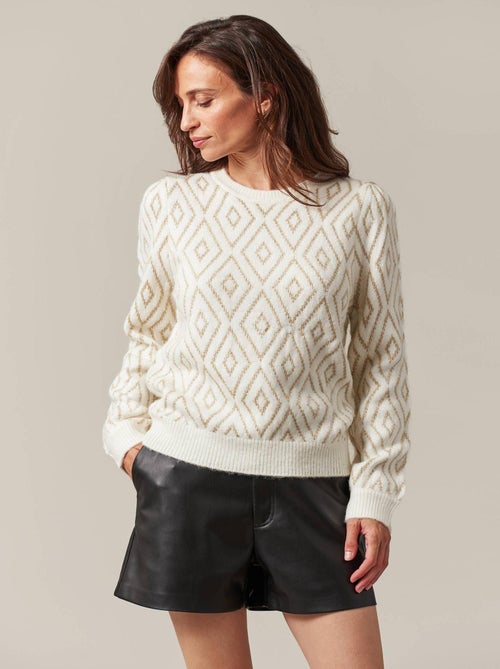 Pull femme à motifs géométriques 'Deeluxe' - Kiabi