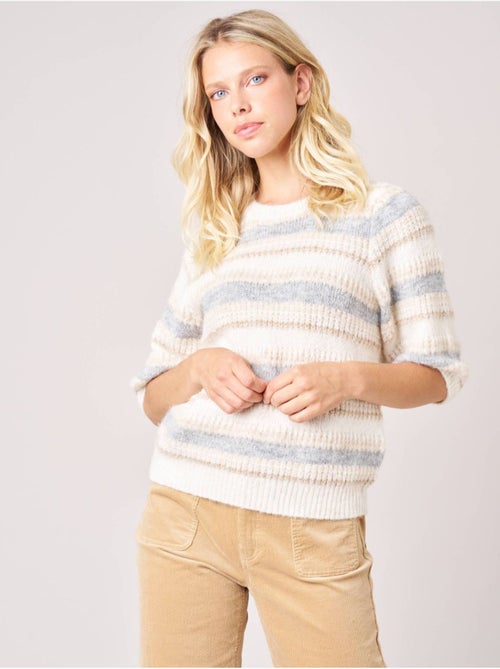 Pull femme à rayures 'Deeluxe' - Kiabi Pull femme à rayures 'Deeluxe' - Kiabi