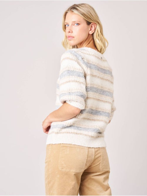 Pull femme à rayures 'Deeluxe' - Kiabi Pull femme à rayures 'Deeluxe' - Kiabi