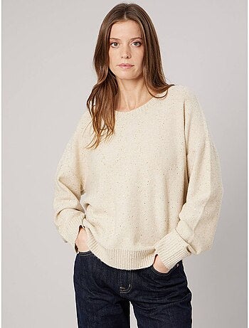 Pull femme avec sequins 'deeluxe'
