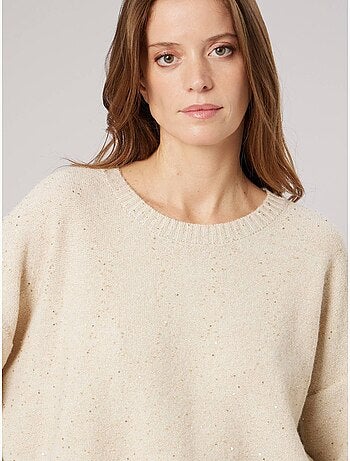 Pull femme avec sequins 'deeluxe'