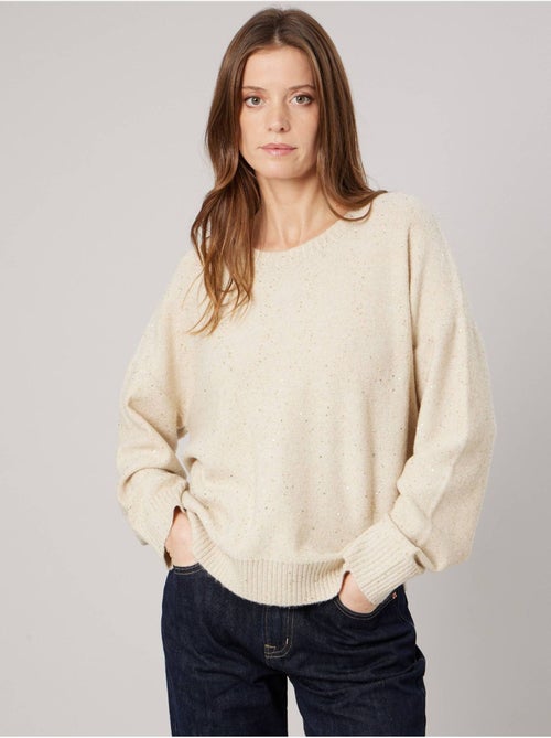 Pull femme avec sequins 'deeluxe' - Kiabi